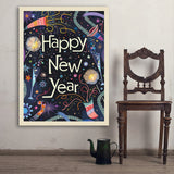 A Greeting Card: Happy New Year! - Art Print, 36x48