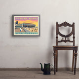 Asbury Park NJ - Art Print, 18x24 / Simple / Gray