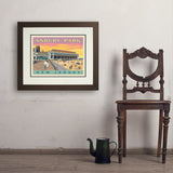 Asbury Park NJ - Art Print, 18x24 / Deluxe / Brown