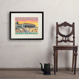 Asbury Park NJ - Art Print, 18x24 / Standard / Black