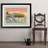 Asbury Park NJ - Art Print, 24x32 / Deluxe / Black