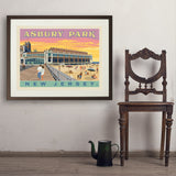 Asbury Park NJ - Art Print, 24x32 / Standard / Brown