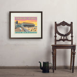 Asbury Park NJ - Art Print, 18x24 / Standard / Brown