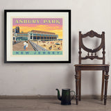 Asbury Park NJ - Art Print, 24x32 / Standard / Black