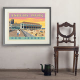 Asbury Park NJ - Art Print, 24x32 / Standard / Gray