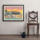 Asbury Park NJ - Art Print, 24x32 / Simple / Black