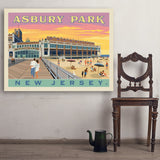 Asbury Park NJ - Art Print, 36x48