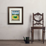 Yellowstone Morning Glory Pool - Art Print, 11x14 / Deluxe / Brown