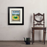 Yellowstone Morning Glory Pool - Art Print, 11x14 / Deluxe / Black