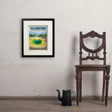 Yellowstone Morning Glory Pool - Art Print, 11x14 / Standard / Black