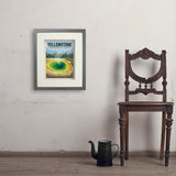 Yellowstone Morning Glory Pool - Art Print, 11x14 / Standard / Gray