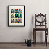 Legends Of The National Parks: Multi-Image Print 7 - Art Print, 18x24 / Standard / Black