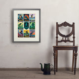 Legends Of The National Parks: Multi-Image Print 7 - Art Print, 18x24 / Standard / Gray