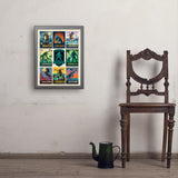 Legends Of The National Parks: Multi-Image Print 7 - Art Print, 18x24 / Simple / Gray