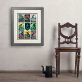 Legends Of The National Parks: Multi-Image Print 7 - Art Print, 18x24 / Deluxe / Gray