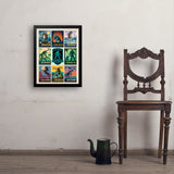 Legends Of The National Parks: Multi-Image Print 7 - Art Print, 18x24 / Simple / Black