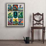 Legends Of The National Parks: Multi-Image Print 7 - Art Print, 24x32 / Simple / Gray