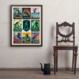 Legends Of The National Parks: Multi-Image Print 7 - Art Print, 24x32 / Simple / Brown