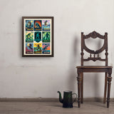 Legends Of The National Parks: Multi-Image Print 7 - Art Print, 18x24 / Simple / Brown