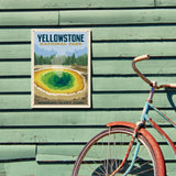 Yellowstone Morning Glory Pool - Metal Sign, Metal Sign / 12x16
