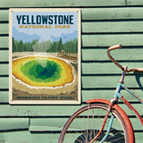 Yellowstone Morning Glory Pool - Metal Sign, Metal Sign / 18x24