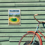 Yellowstone Morning Glory Pool - Metal Sign, Metal Sign / 9x12