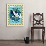A Greeting Card: Welcome To The World, Baby! - Art Print, 24x32