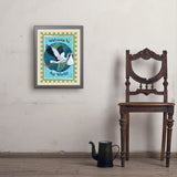 A Greeting Card: Welcome To The World, Baby! - Art Print, 18x24 / Simple / Gray