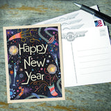 A Greeting Card: Happy New Year! - Postcards, Postcards