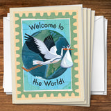 A Greeting Card: Welcome To The World, Baby! - Notecards, Notecards