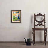 Heidi: Johanna Spyri - Art Print, 11x14 / Simple / Brown