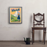 Heidi: Johanna Spyri - Art Print, 18x24 / Simple / Gray
