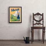 Heidi: Johanna Spyri - Art Print, 18x24 / Simple / Brown