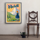 Heidi: Johanna Spyri - Art Print, 24x32 / Simple / Gray