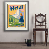 Heidi: Johanna Spyri - Art Print, 24x32 / Deluxe / Gray