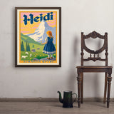 Heidi: Johanna Spyri - Art Print, 24x32 / Simple / Brown