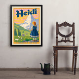 Heidi: Johanna Spyri - Art Print, 24x32 / Simple / Black