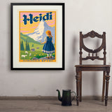 Heidi: Johanna Spyri - Art Print, 24x32 / Standard / Black