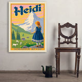 Heidi: Johanna Spyri - Art Print, 30x40