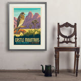 Castle Mountains National Monument, CA - Art Print, 24x32 / Standard / Gray