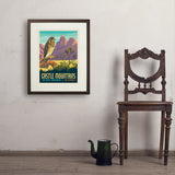 Castle Mountains National Monument, CA - Art Print, 18x24 / Standard / Brown