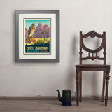 Castle Mountains National Monument, CA - Art Print, 18x24 / Deluxe / Gray