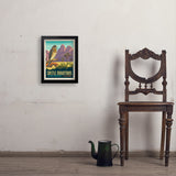 Castle Mountains National Monument, CA - Art Print, 11x14 / Simple / Black