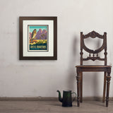 Castle Mountains National Monument, CA - Art Print, 11x14 / Deluxe / Brown