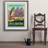 Castle Mountains National Monument, CA - Art Print, 24x32 / Deluxe / Gray