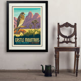 Castle Mountains National Monument, CA - Art Print, 24x32 / Deluxe / Black