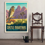 Castle Mountains National Monument, CA - Art Print, 36x48