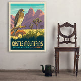 Castle Mountains National Monument, CA - Art Print, 30x40