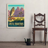 Castle Mountains National Monument, CA - Art Print, 24x32