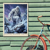 Mythical Creatures: Himalayan Yeti - Metal Sign, Metal Sign / 18x24